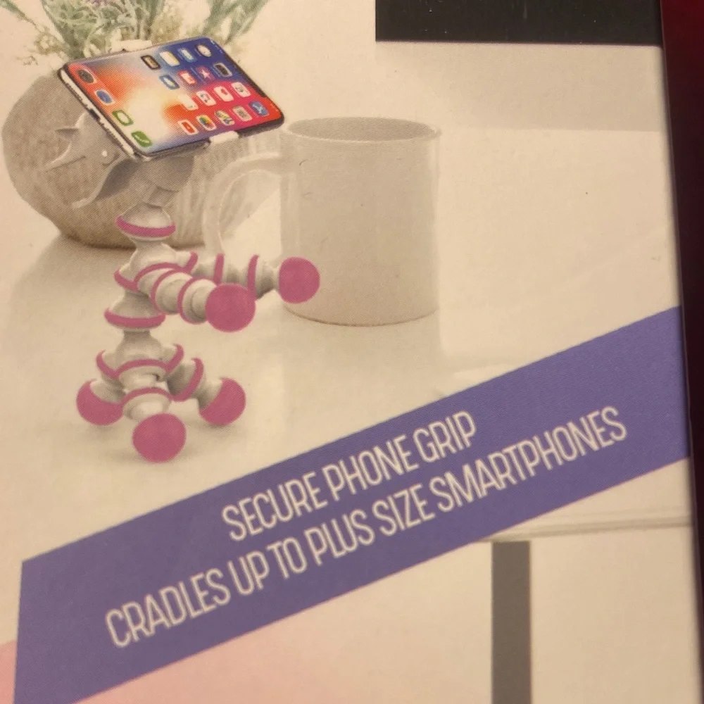 Premier Unicorn Flexi-Grip Smartphone Mount - White and Pink